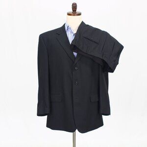 Jos. A. Bank 46R 42x32 Gray Full Suit 3-Button Stripe R557